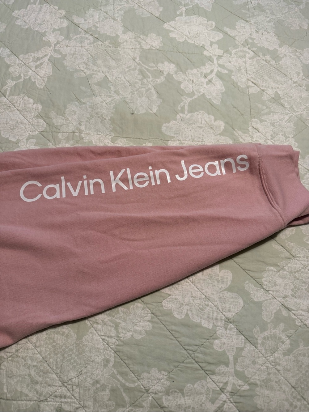 Calvin Klein Jeans Blush Pink Drawstring Sweatpants NWT XL - Picture 4 of 5